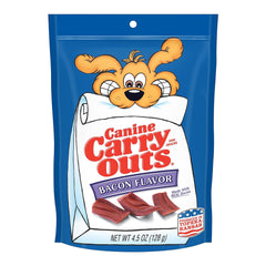 Canine Carry Outs Bacon Flavor Dog Treats 4.5-oz
