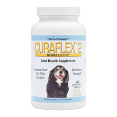 Travco Products Curaflex 2 Joint Health Supplement Chewable Tablets for Dogs 120 Count
