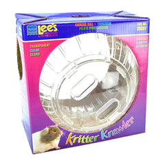 Lee's Aquarium & Pet Products Kritter Krawler Clear View-Thru Running Ball Standard