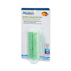 Aqueon QuietFlow Phosphate Remover Replacement Specialty Filter Pads 4 Count Size 20/75