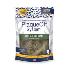 NaturVet Proden PlaqueOff System Dental Care Dog Bones Vegetable Fusion 13 Count 17-oz