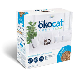 Okocat Natural Wood Clumping Cat Litter 9.9-lb
