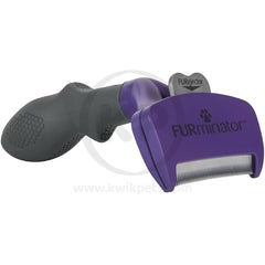 FURminator Undercoat deShedding Tool for Cats with Long Hair Black/Purple Medium/Large