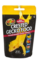 Zoo Med Premium Blended Tropical Fruit Flavor Crested Gecko Dry Food 2-oz