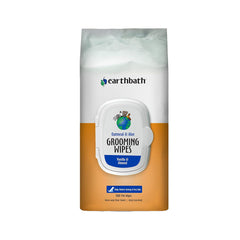 Earthbath Oatmeal & Aloe Grooming Wipes for Dogs & Cats Vanilla & Almond 100 Count