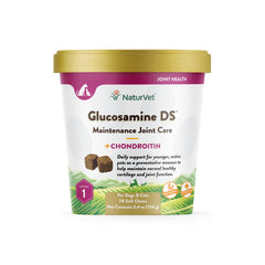 NaturVet Glucosamine-DS Level 1 Soft Chews for Dogs & Cats 70 Count 5.4-oz