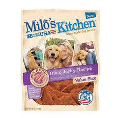 Milo's Kitchen Home-Style Duck Jerky Recipe Dog Treats 18-oz