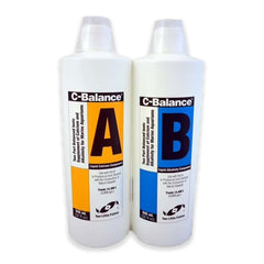 Two Little Fishies C-Balance Two-Part Balanced Calcium & Buffer Supplement for Marine Aquariums 32-oz 2 Bottles