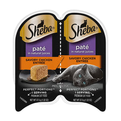 Sheba Perfect Portions Pate Wet Cat Food Savory Chicken 2.6-oz