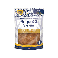 NaturVet Proden PlaqueOff System Dental Care Dog Bones Chicken & Pumpkin 13 Count 17-oz