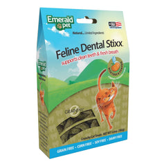 Emerald Pet Grain-Free Feline Dental Stixx Crunchy Cat Treats Tuna & Pumpkin 3.6-oz