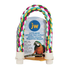 JW Pet Comfy Perch for Birds Multicolor Large 21-in