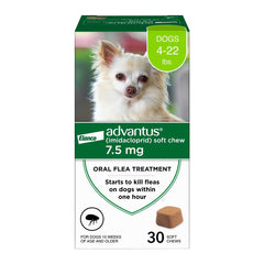 Elanco Advantus Oral Flea Treatment Soft Chews for Small Dogs 4-22 lbs 30 Count