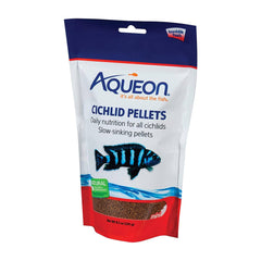 Aqueon Cichlid Pellet Fish Food Mini 8.5-oz