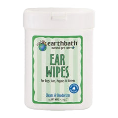 Earthbath Ear Wipes for Dogs & Cats 25 Count