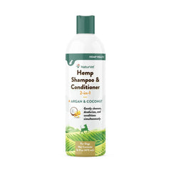 NaturVet Hemp 2-in-1 Shampoo & Conditioner for Dogs 16-oz