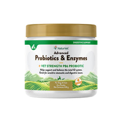 NaturVet Advanced Probiotic & Enzymes Powder for Dogs & Cats 8-oz