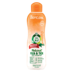 TropiClean Natural Flea & Tick Maximum Strength Shampoo for Dogs 20-oz