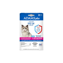 Adams Plus Flea & Tick 3 Month Supply Spot On for Cats & Kittens Over 5-lb