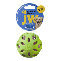 JW Pet Crackle Heads Crackle Ball Dog Toy Assorted Medium