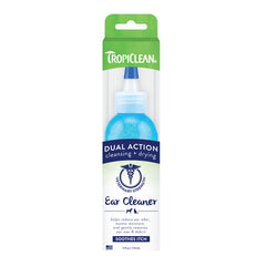 TropiClean Dual Action Ear Cleaner for Dogs & Cats 4-oz