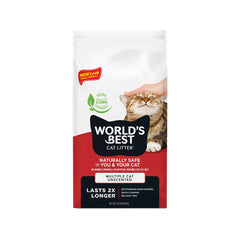 World's Best Cat Litter Multiple Cat Unscented Formula 15-lb