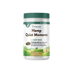 NaturVet Hemp Quiet Moments Soft Chews for Dogs 60 Count 6.3-oz