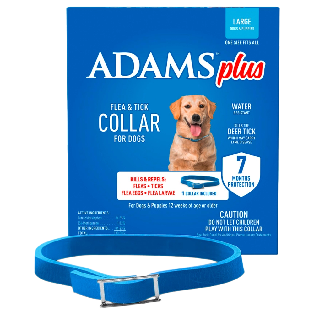 Adams Plus Flea & Tick Blue Dog Collar