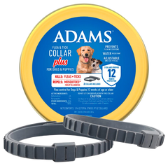 Adams Flea & Tick Collar Plus for Dogs & Puppies 2 Count