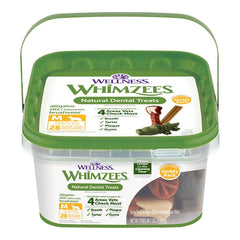 Whimzees Variety Value Box Natural Dental Dog Treats Medium 28 Count 1.85-lb