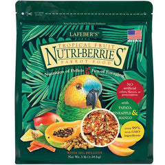 Lafeber Tropical Fruit Nutri-Berries Parrot Bird Food 3-lb