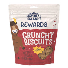 Natural Balance Pet Foods Rewards Crunchy Biscuits Dog Treats Bison 14-oz