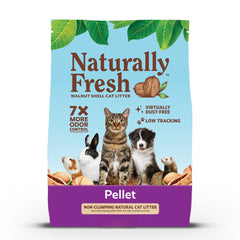 Naturally Fresh Pellet Formula Non-Clumping Walnut Cat Litter 10-lb