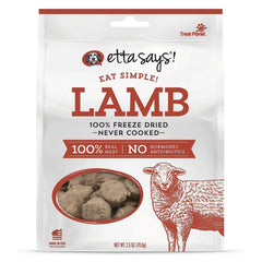 Etta Says! Eat Simple 100% Freeze Dried Never Cooked Lamb Dog Treats 2.5-oz