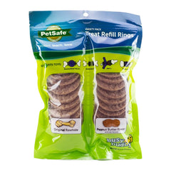 Busy Buddy Dog Treat Refill Rings Original Rawhide & Peanut Butter Variety Pack Size C 10.37-oz