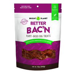 Bright Planet Better Bac'n Plant-Based Dog Treats 12-oz