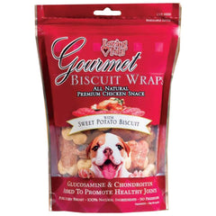 Loving Pets Gourmet Wraps Biscuit Dog Treat Sweet Potato 8-oz