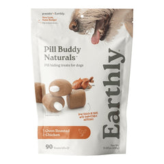 Earthly Pill Buddy Naturals Soft & Chewy Dog Treats Oven Roasted Chicken 90 Count 15.87-oz