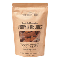 Portland Pet Food Company Grain & Gluten Free Pumpkin Biscuits Dog Treats 5-oz