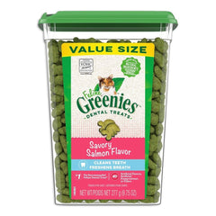 Greenies Feline Savory Salmon Adult Cat Dental Treats 9.75-oz