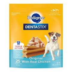 Pedigree DENTASTIX Dog Dental Treat Original with Real Chicken 25 Count