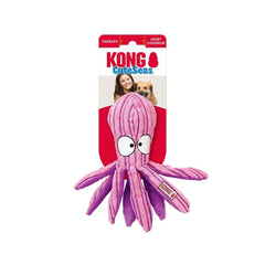 KONG CuteSeas Octopus Dog Toy Pink Purple Small