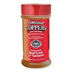 Northwest Naturals Functional Freeze Dried Dog & Cat Food Topper Beef Liver with Turmeric 4.5-oz