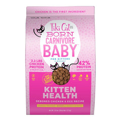 Tiki Pets Cat Born Carnivore Baby Kitten Health Dry Cat Food Deboned Chicken & Egg 2.8-lbs
