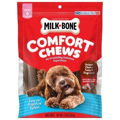 Milk-Bone Comfort Chews Beef Dog Treats Mini 6 Count 7.4-oz