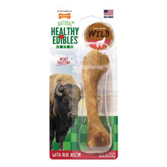 Nylabone Healthy Edibles Wild Natural Long Lasting Dog Chew Treats Bison Large/Giant - Up To 50 lbs