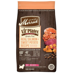 Merrick Lil' Plates Grain Free Salmon & Sweet Potato Recipe Small Breed Dry Dog Food  4-lb
