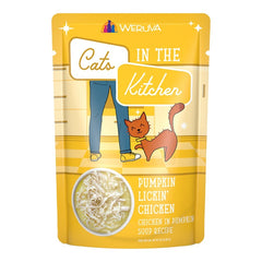 Weruva Cats in the Kitchen Pumpkin Lickin' Chicken Wet Cat Food Chicken in Pumpkin Soup Recipe 3-oz
