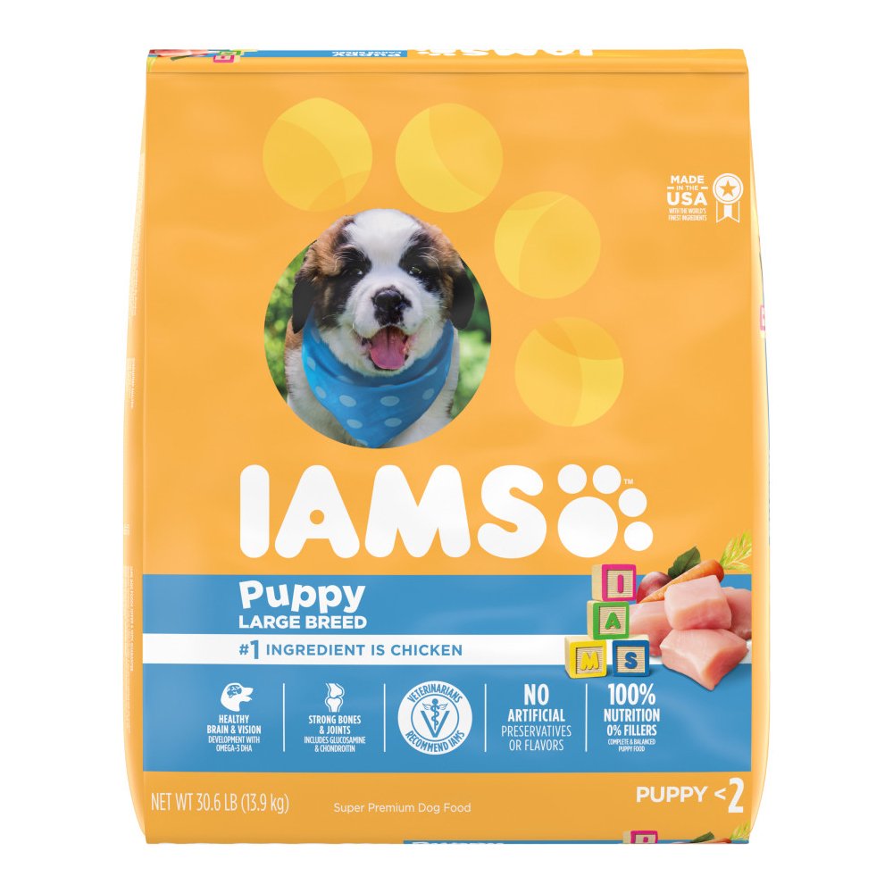 IAMS Smart Large Breed Puppy Dry Dog Food Real Chicken