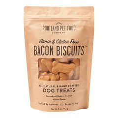 Portland Pet Food Company Grain & Gluten Free Bacon Biscuits Dog Treats 5-oz